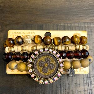 Authentic Louis Vitton monogram upcycled bracelet